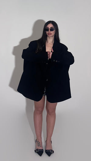 Black over blazer