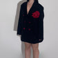 Maxi blazer Lumina w/ Rose