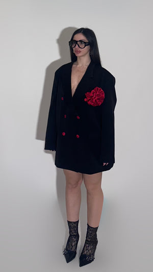 Maxi blazer Lumina w/ Rose
