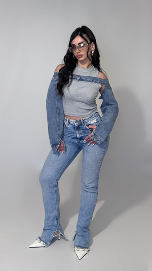 Coprispalle in denim