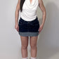 Lumina denim miniskirt