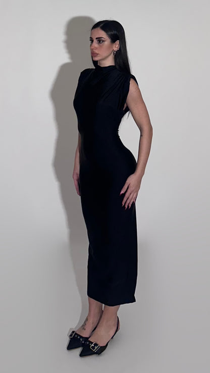 Dress Round shoulder