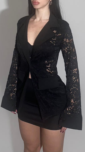Blazer screwed lace