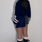 Double denim skirts