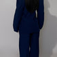 Tailleur gessato blu navy