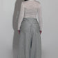 Semi-seen turtleneck white sweater