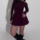 Kim burgundy shirt