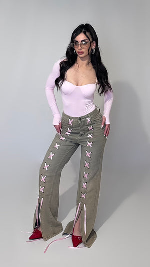 Denim strips