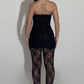 Mini lace dress w/ collant