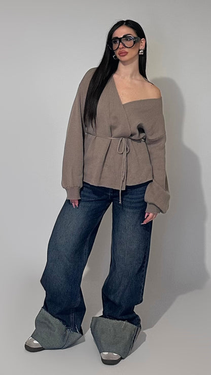 Cardigan incrociato Livia