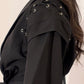 Power shoulder suited blazer