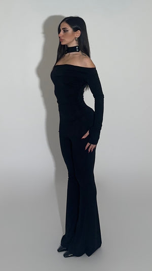 Smooth off the shoulder jumpsuit