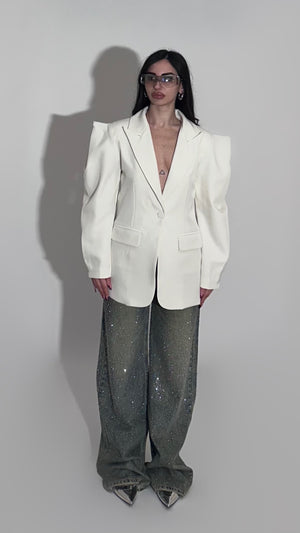 Blazer with double straps