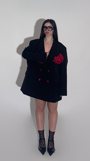 Maxi blazer Lumina w/ Rose