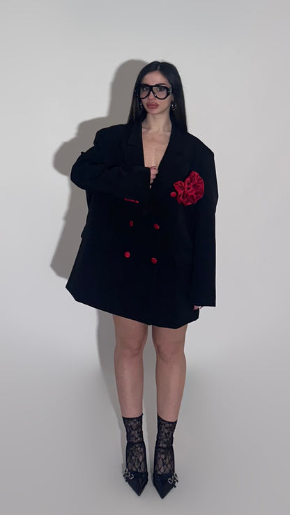 Maxi blazer Lumina w/ Rose