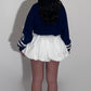 White mini balloon skirts w/ shorts