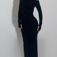 Black Dress Kim longuette