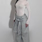 Jogger baggy w/ sleeves grigio perla