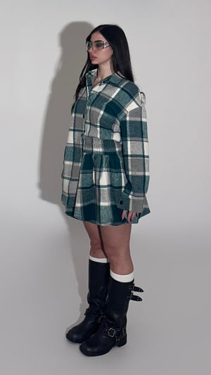 Set shetland - over shirt w/baloon skirt