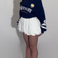 White mini balloon skirts w/ shorts