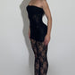 Mini lace dress w/ collant