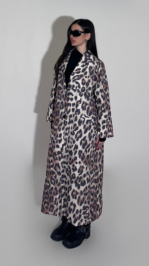 Animalier trench coat