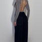 Wide leg dark denim